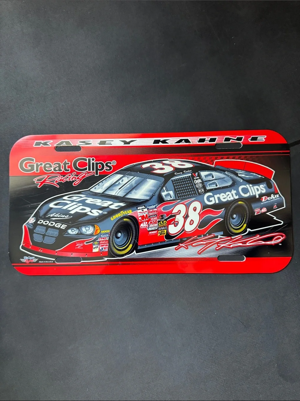 Great Clips Racing Kasey Kahne Decorative License Plate